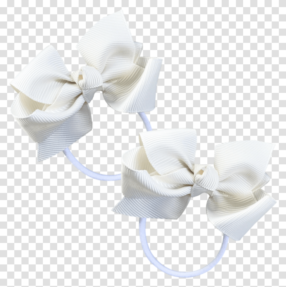 Image Of Cream Bow Hair Tie 2 Pack Present, Accessories, Accessory, Apparel Transparent Png