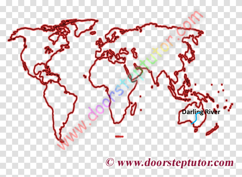 Image Of Darling River Map Map Of The World, Plot, Diagram, Atlas, Nature Transparent Png