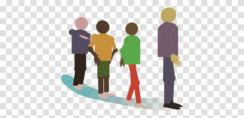 Image Of Different People Standing In Line, Person, Human, Sled, Hand Transparent Png