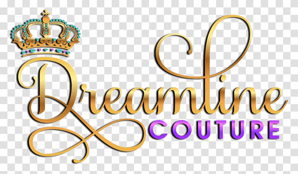 Image Of Dreamline Couture Logo For Your Custom Rhinestone Calligraphy, Alphabet, Label, Handwriting Transparent Png