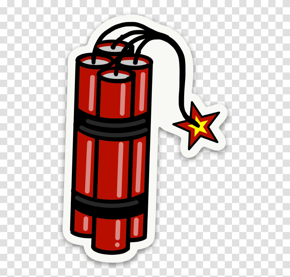 Image Of Dynamite Sticker, Weapon, Weaponry, Bomb Transparent Png
