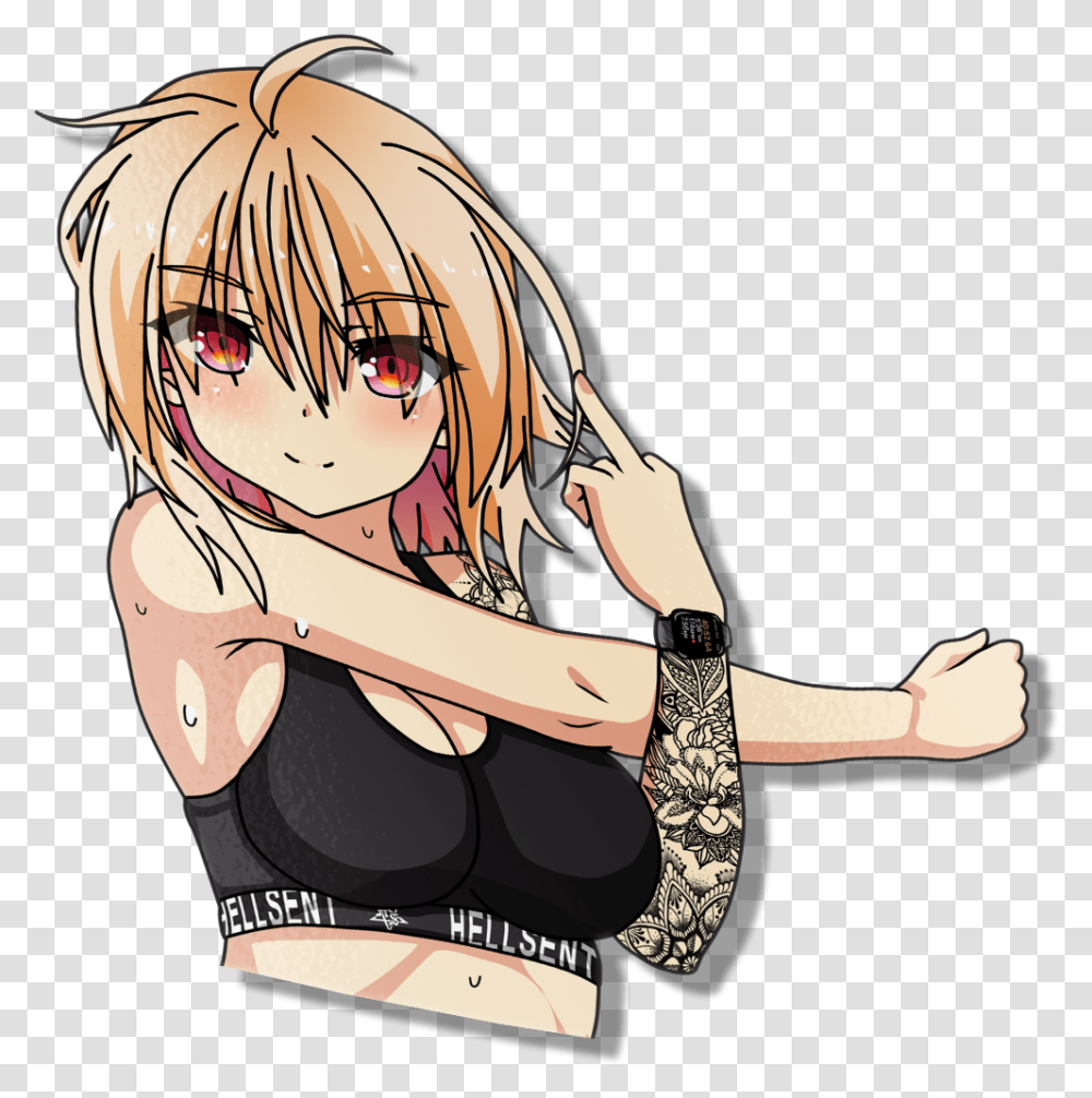 Image Of Fit Girl Yuri Cartoon, Skin, Helmet, Apparel Transparent Png