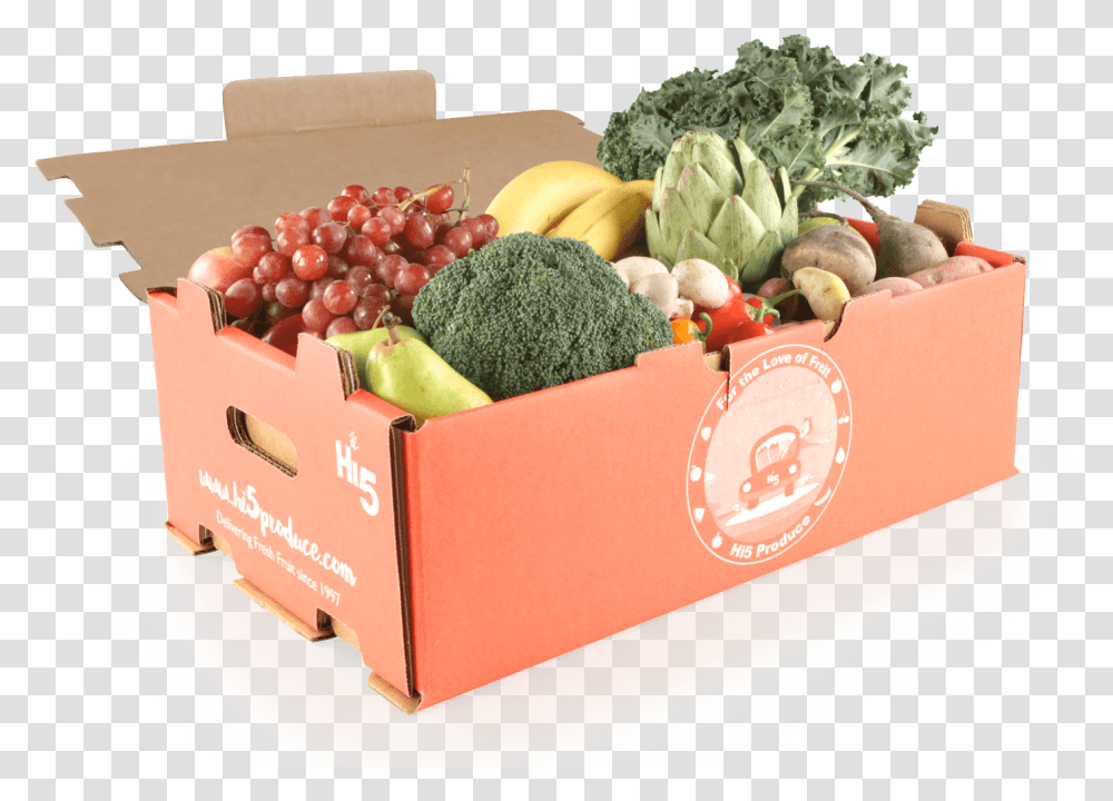 Image Of Home Fruit Box Broccoli, Plant, Vegetable, Food, Birthday Cake Transparent Png