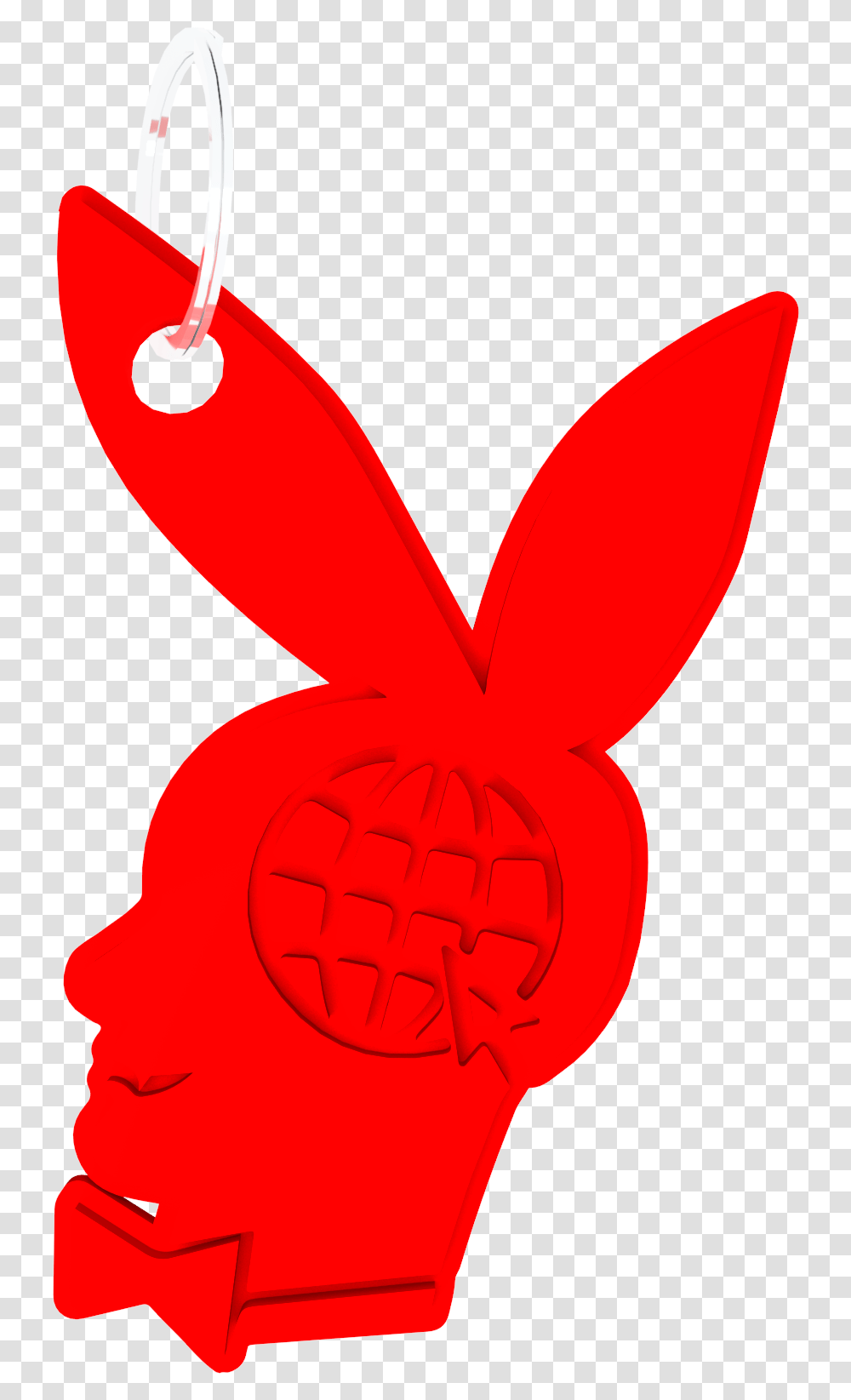 Image Of Internet Bunny Keychain Illustration, Heart, Hand, Dynamite, Weapon Transparent Png