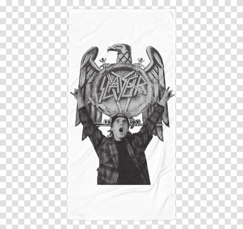 Image Of John Cardiel Slayer Poster Heavy Metal Towel Crest, Person, Drawing, Face Transparent Png