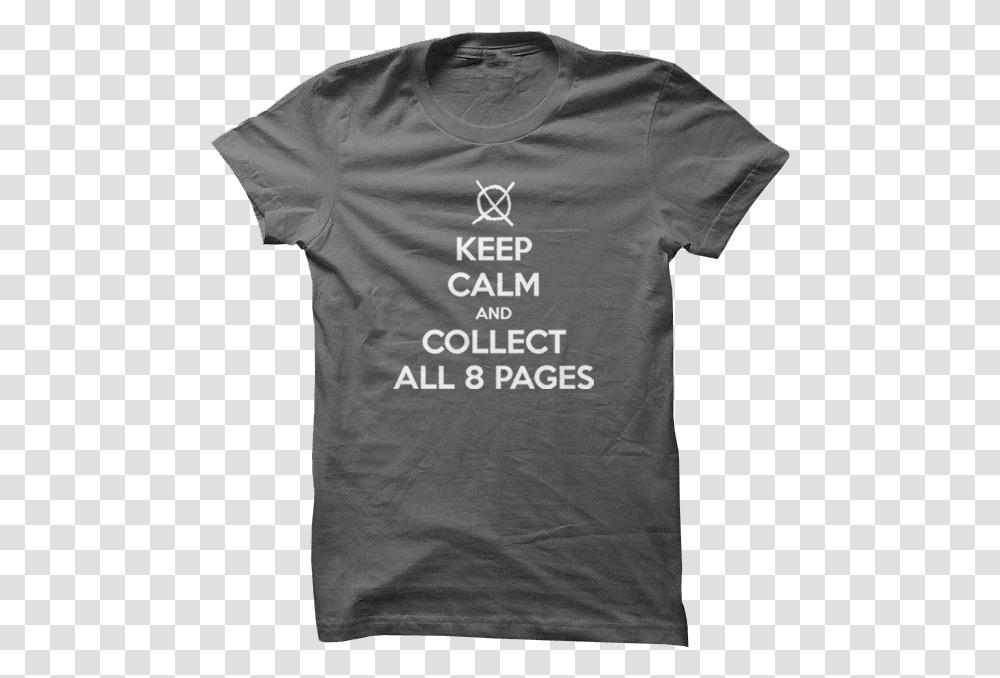 Image Of Keep Calm And Collect All 8 Pages Mockup, Apparel, T-Shirt Transparent Png