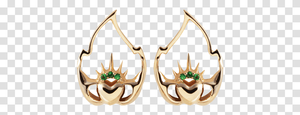 Image Of Liberty Claddagh Earrings Earrings, Antler, Accessories, Accessory, Jewelry Transparent Png