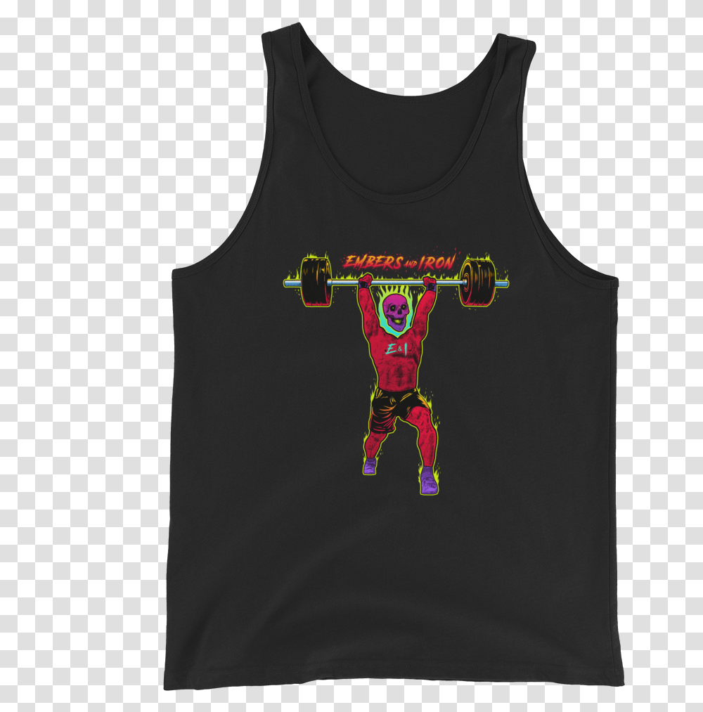 Image Of Lift On Fire Elvis The Alien Baphomet, Apparel, Tank Top, Person Transparent Png