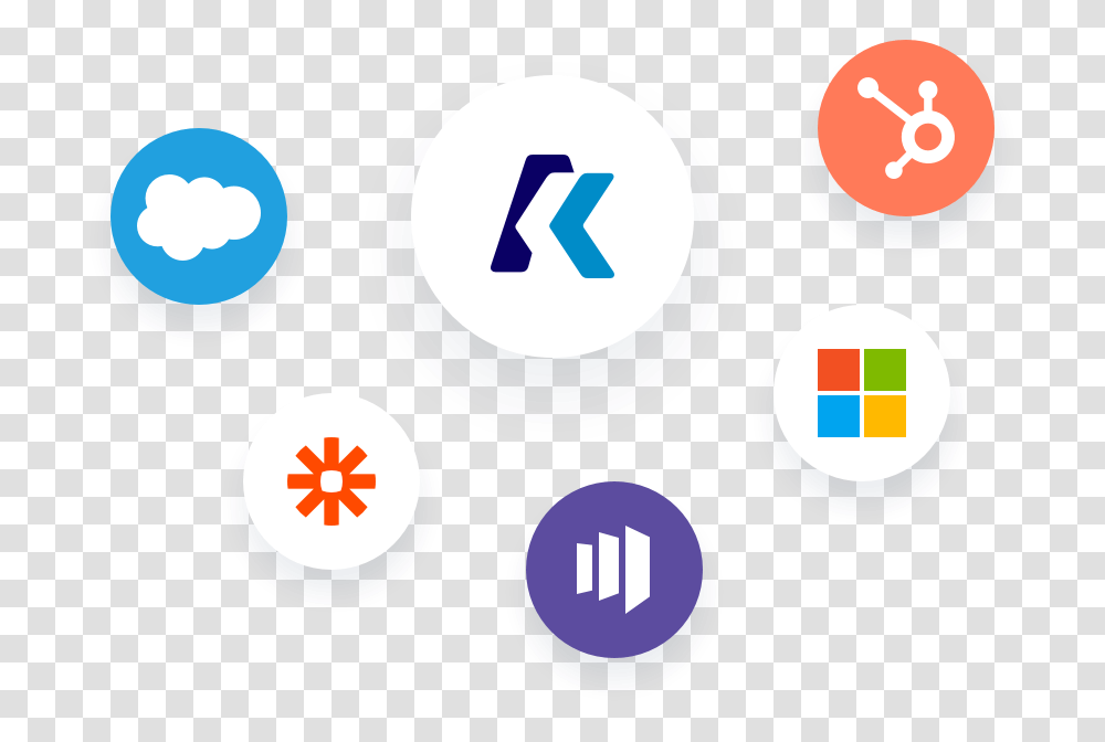 Image Of Logos From Salesforce Zapier Marketo Oracle Circle, Number, Label Transparent Png