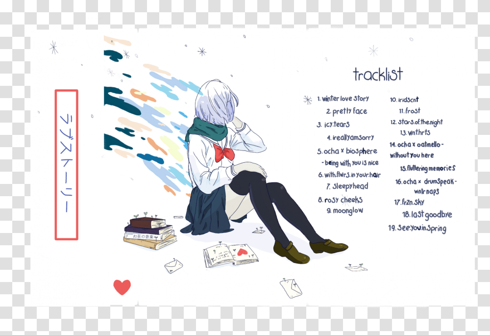 Image Of Love Story Cassette Tape Icy Tears Ocha, Person, Human, Comics, Book Transparent Png
