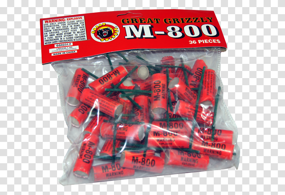 Image Of M 800 Tube Crackers Plastic, Weapon, Weaponry, Bomb, Dynamite Transparent Png