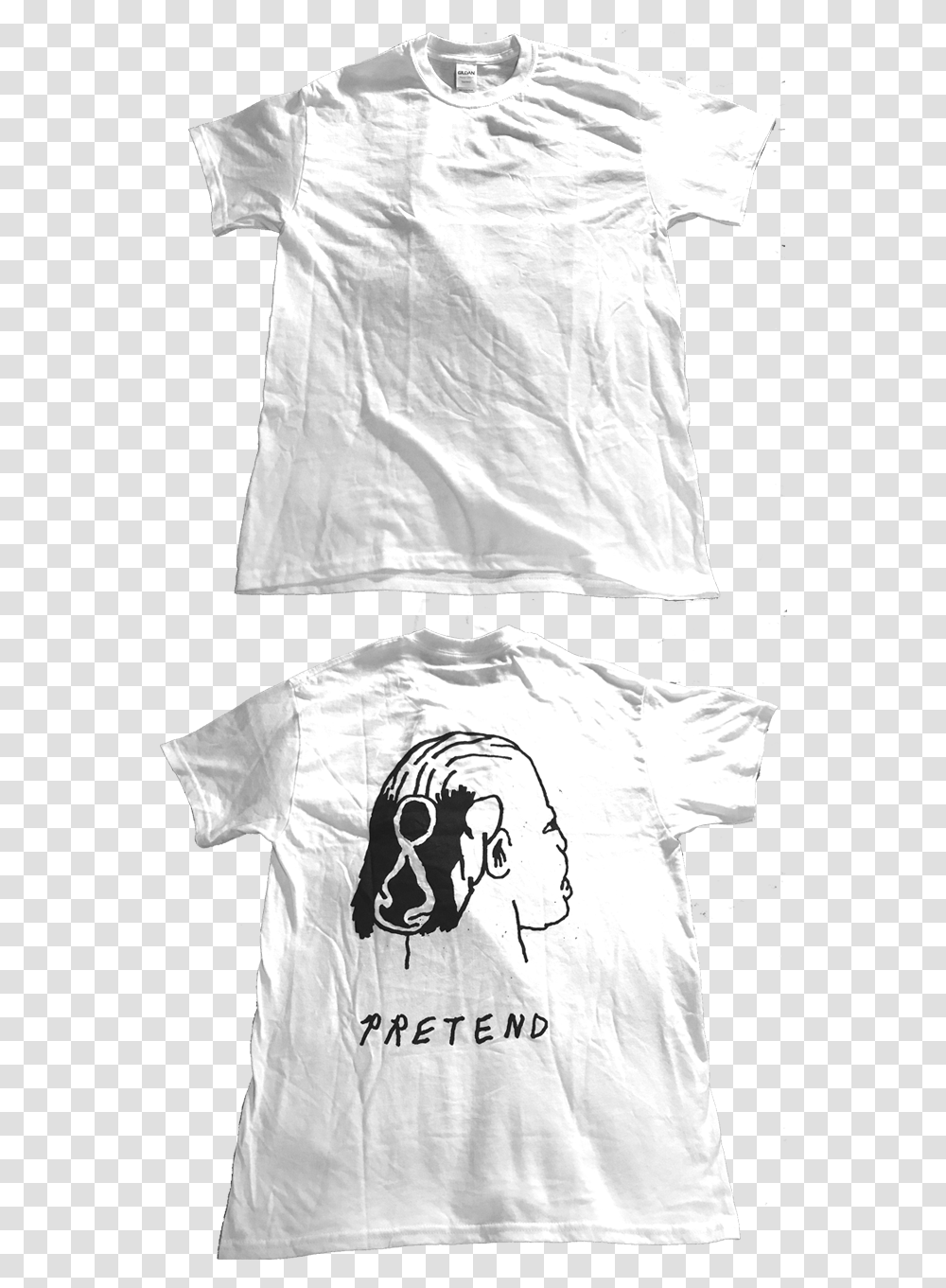 Image Of Mullet Shirt Monochrome, Apparel, T-Shirt, Person Transparent Png