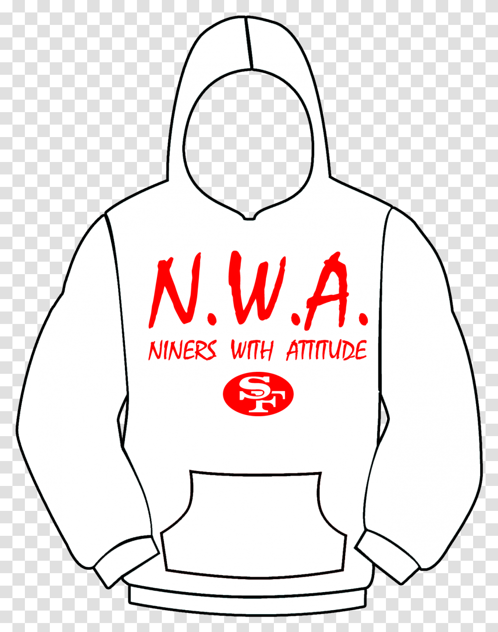Image Of N San Francisco 49ers, Hoodie, Sweatshirt, Sweater Transparent Png