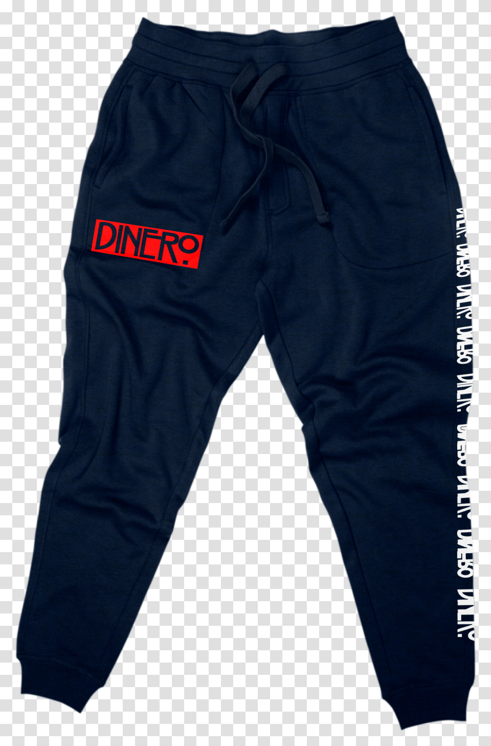 Image Of Navy Blue Dinero Clothing Joggers Pocket Transparent Png