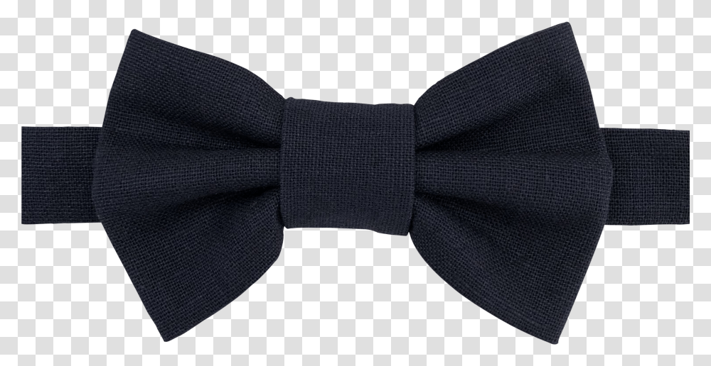 Image Of Navy Linen Bow Tie Formal Wear, Accessories, Accessory, Necktie Transparent Png