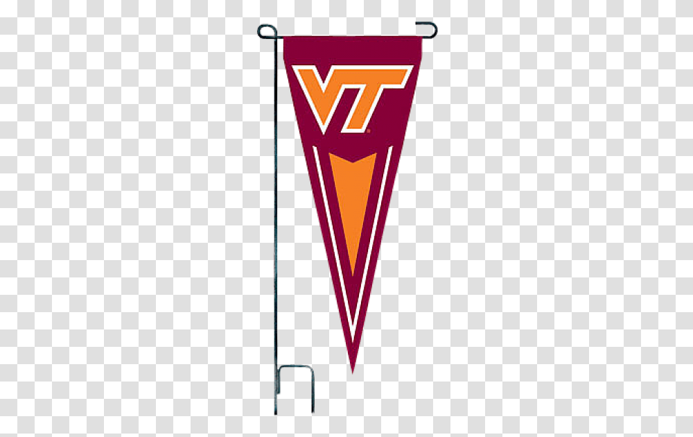 Image Of Ncaa Virginia Tech Hokies Yard Pennant Virginia Tech Pennant, Armor, Logo, Trademark Transparent Png