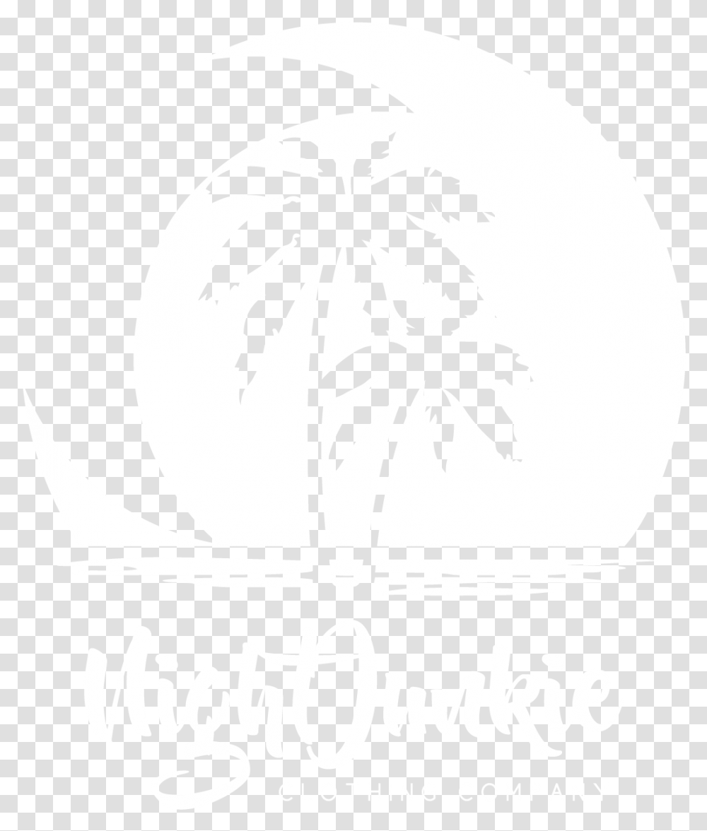 Image Of Nightjunkie California Beach Design Two Palm Trees Tattoo, Stencil, Plant, Silhouette, Poster Transparent Png