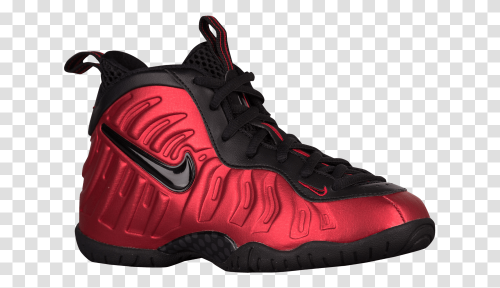Image Of Nike Air Foamposite Pro University Red Basketball Shoe, Footwear, Apparel, Sneaker Transparent Png