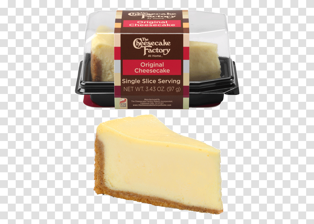 Image Of Original Cheesecake Single Slice In Amp Out Cheesecake Factory Raspberry Swirl Cheesecake, Food, Butter Transparent Png