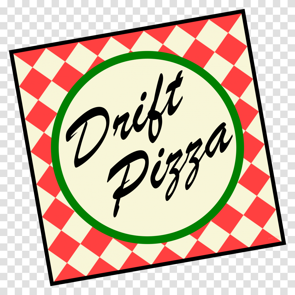 Image Of Pizza Box Sticker, Label, Lunch, Meal Transparent Png