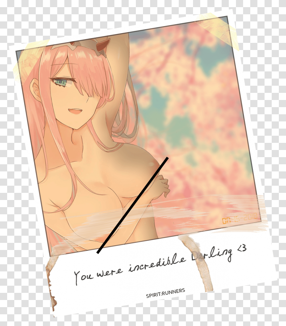 Image Of Polaroid Style Anime, Book, Paper, Poster Transparent Png