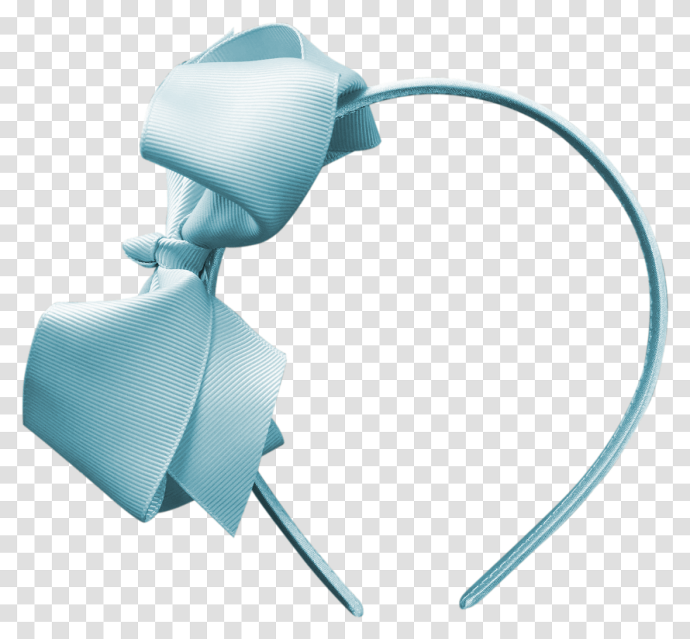Image Of Powder Blue Bow Headband Headpiece, Tie, Accessories, Accessory, Nature Transparent Png