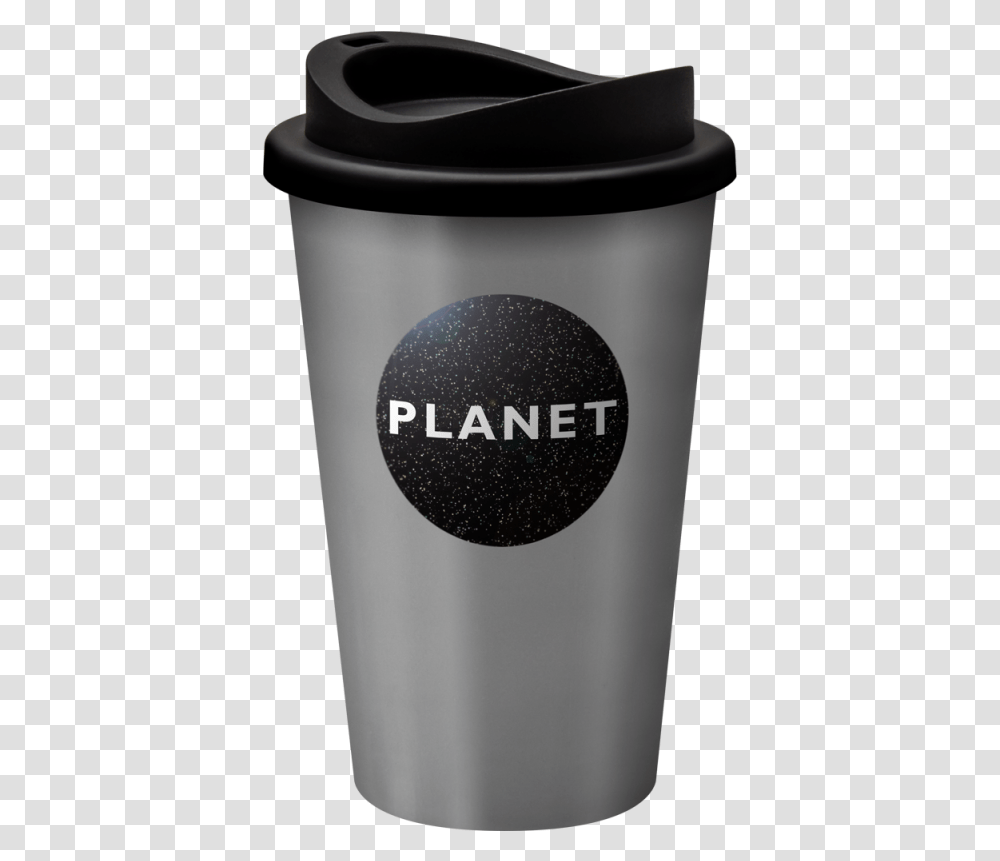 Image Of Printed Reusable Universal Coffee Mug 350ml Reusable Coffee Cup, Shaker, Bottle, Steel, Logo Transparent Png