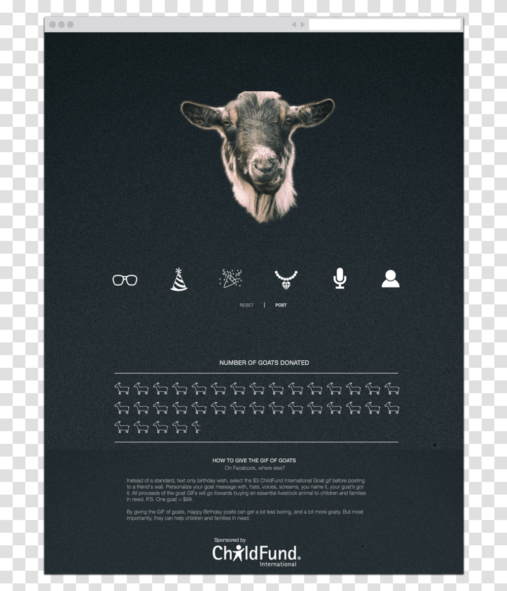 Image Of Prototype Goat, Advertisement, Mammal, Animal, Poster Transparent Png