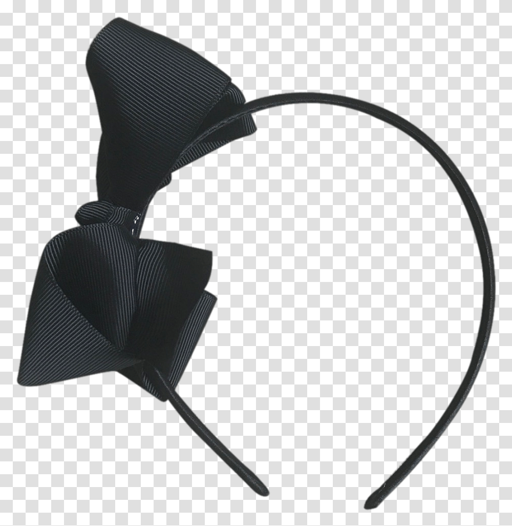 Image Of Raven Bow Headband Black Headband With Bow, Electronics, Tool Transparent Png