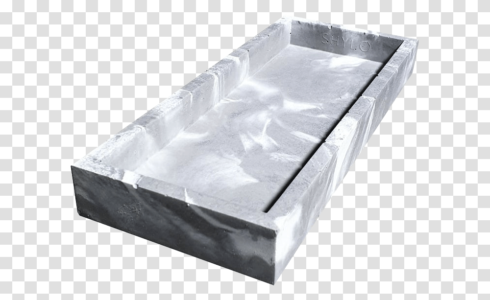 Image Of Rectangle Concrete Tray Box, Aluminium, Foil Transparent Png