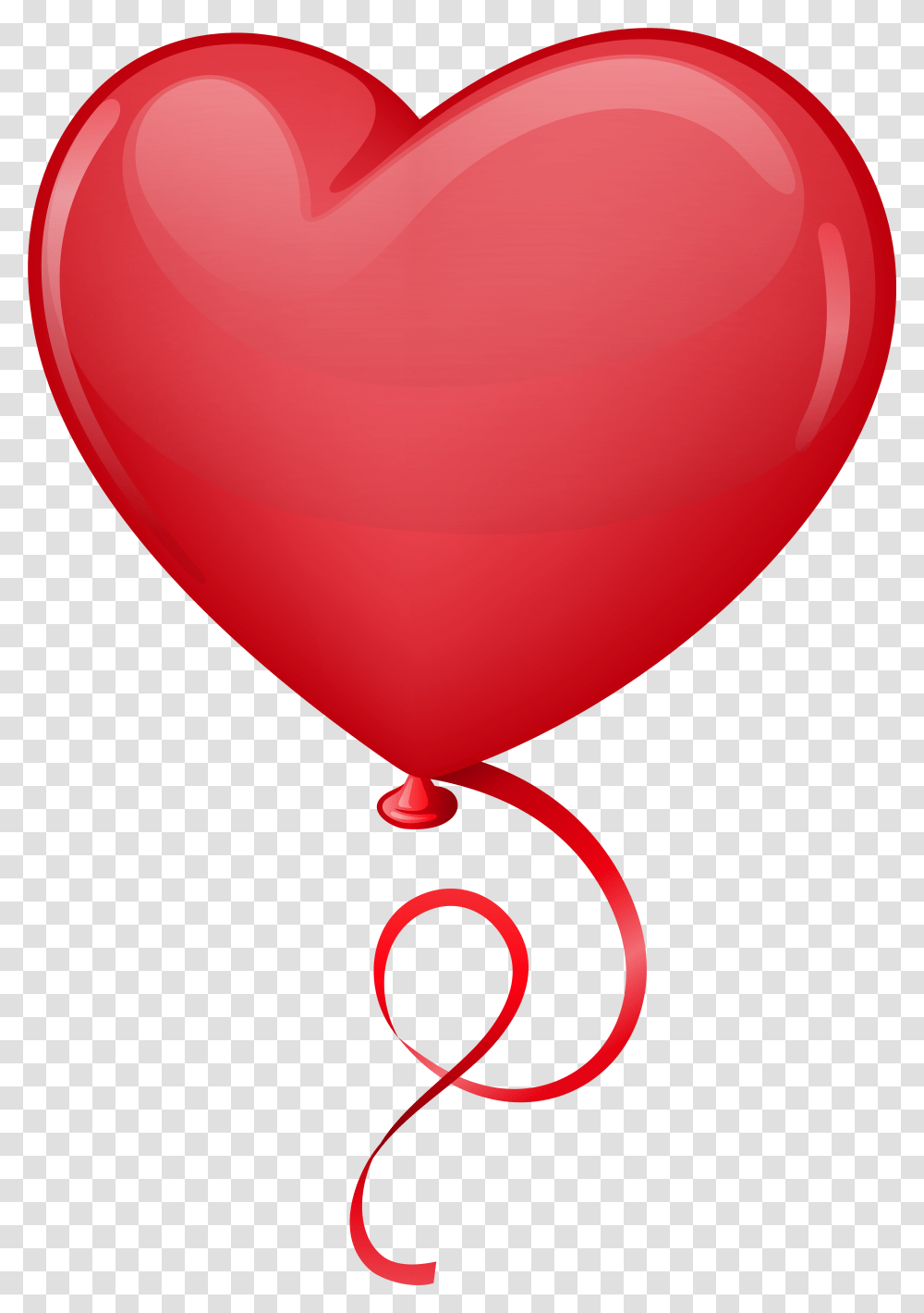 Image Of Red Heart Red Heart Balloon Cartoon Transparent Png