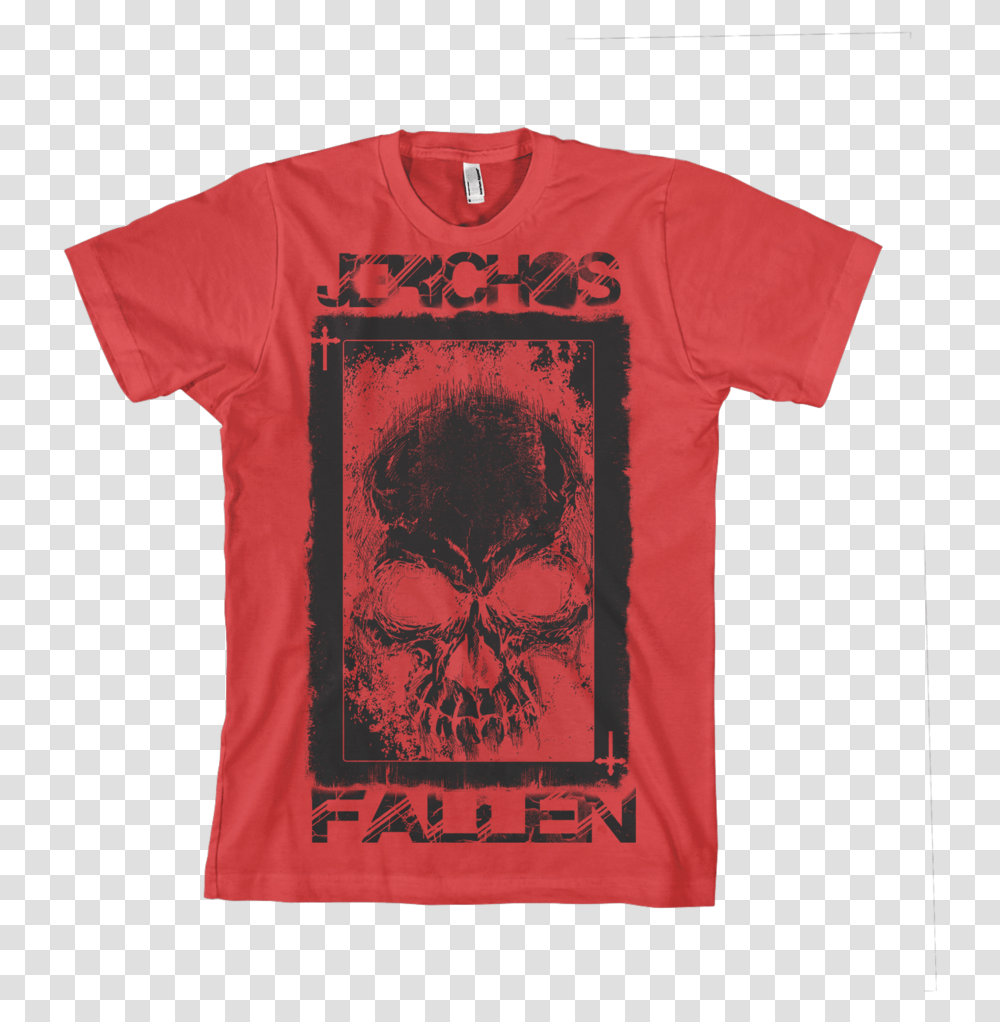 Image Of Red Skull Card Tee Star Wars Christmas T, Apparel, T-Shirt Transparent Png