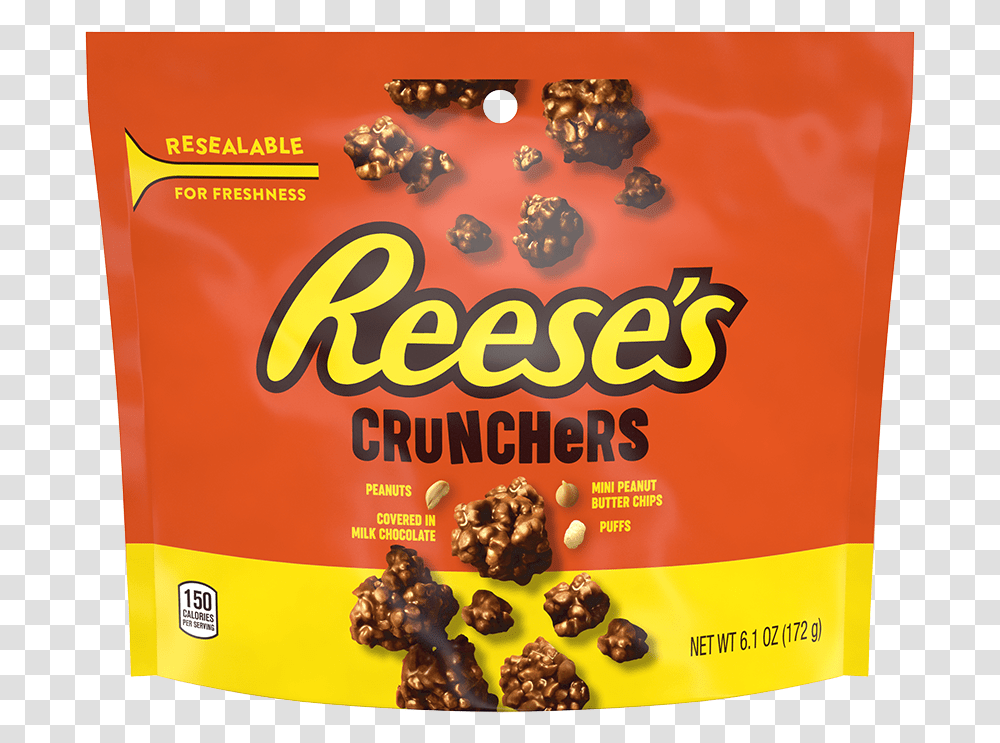 Image Of Reese's Crunchers Packaging Reese's Peanut Butter Cups, Food, Sweets, Confectionery, Candy Transparent Png