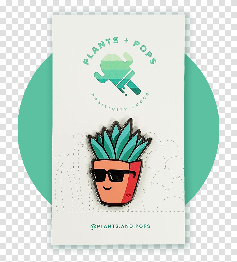 Image Of Reggie Plant Enamel Pin Cartoon, Sunglasses, Accessories, Accessory, Advertisement Transparent Png