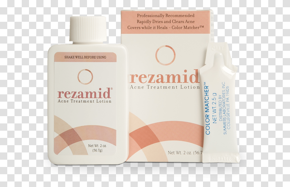 Image Of Rezamid Acne Lotion Cosmetics, Bottle, Label, Word Transparent Png