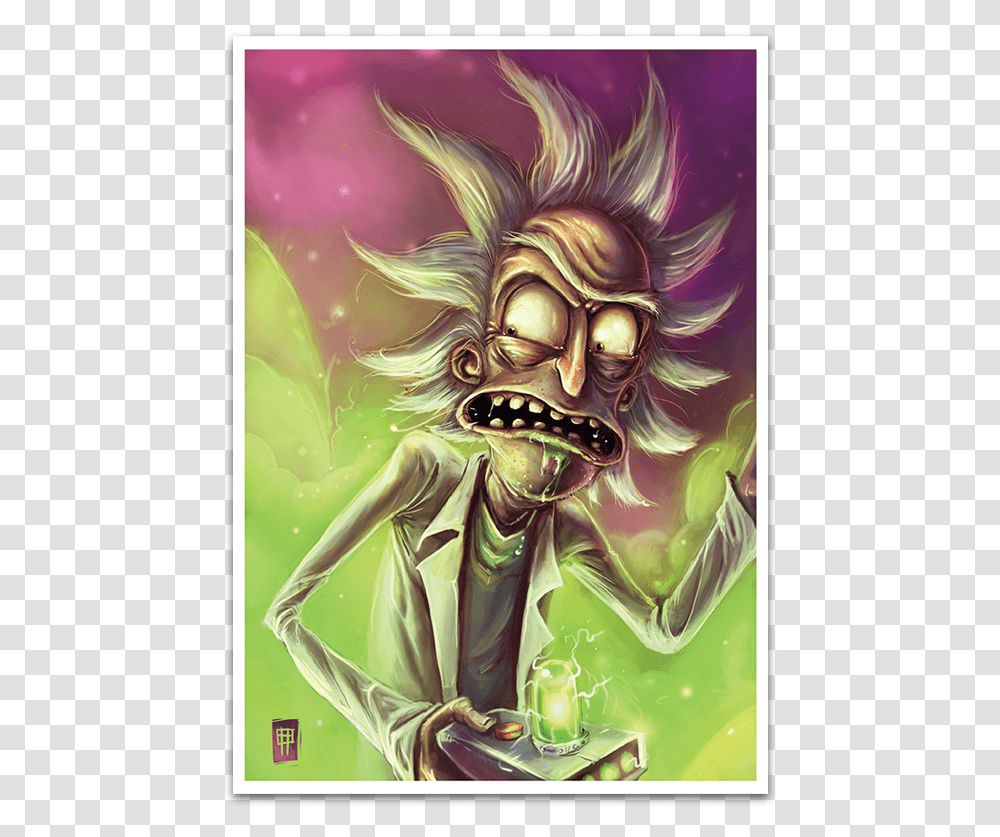 Image Of Rick And Morty Characters Set Of Desenhos Rick And Morty Manga, Painting, Person Transparent Png