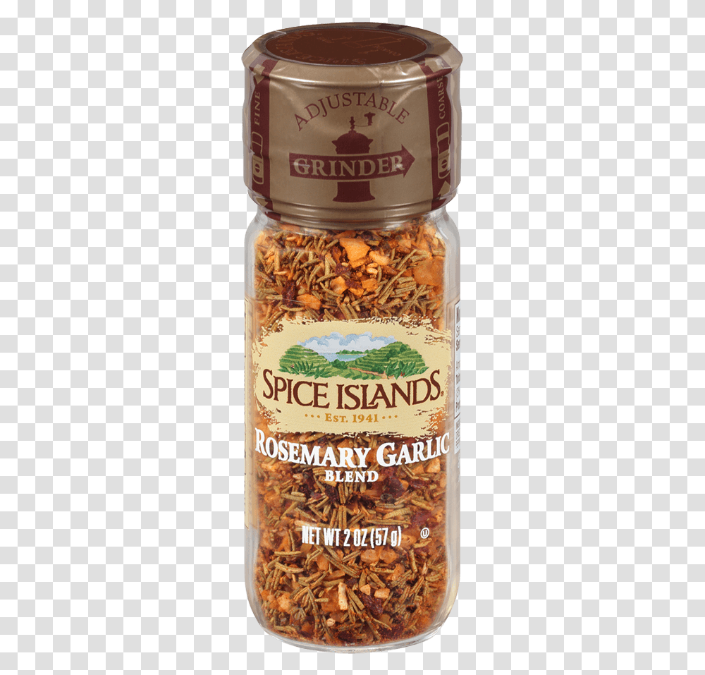 Image Of Rosemary Garlic Adjustable Grinder Spice Islands, Plant, Beer, Alcohol, Beverage Transparent Png