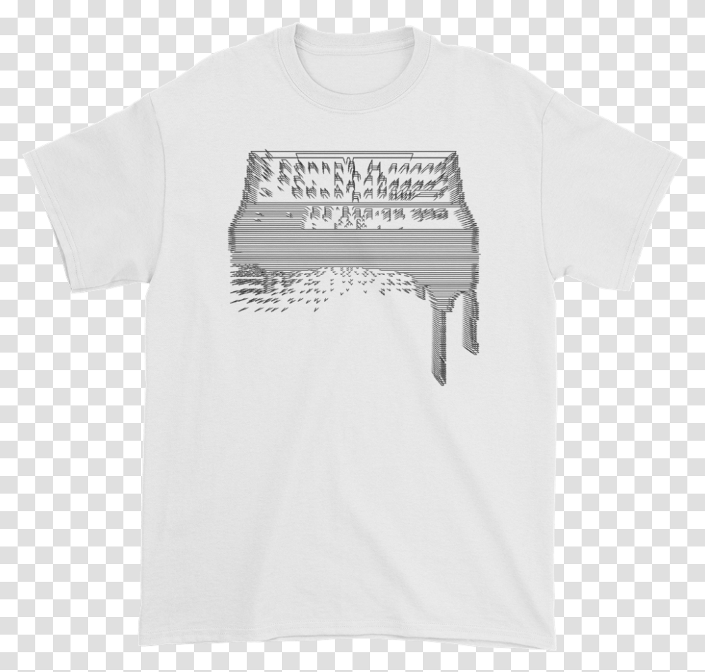 Image Of Rzrshrp Scanline Synth Logo T Shirt Musical Keyboard, Apparel, T-Shirt Transparent Png