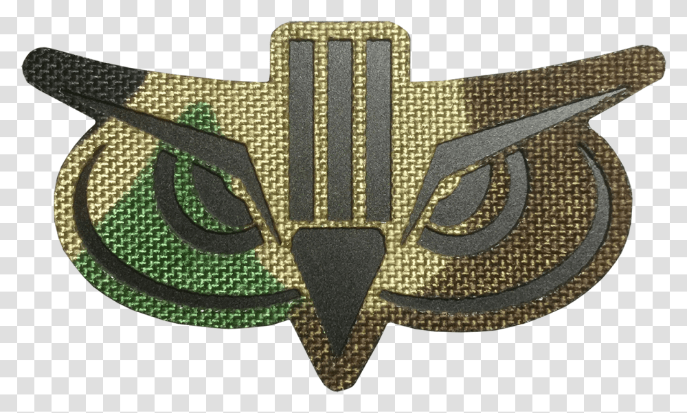 Image Of Sc0ut Patch Woodland Camo Emblem, Rug, Logo, Gold Transparent Png
