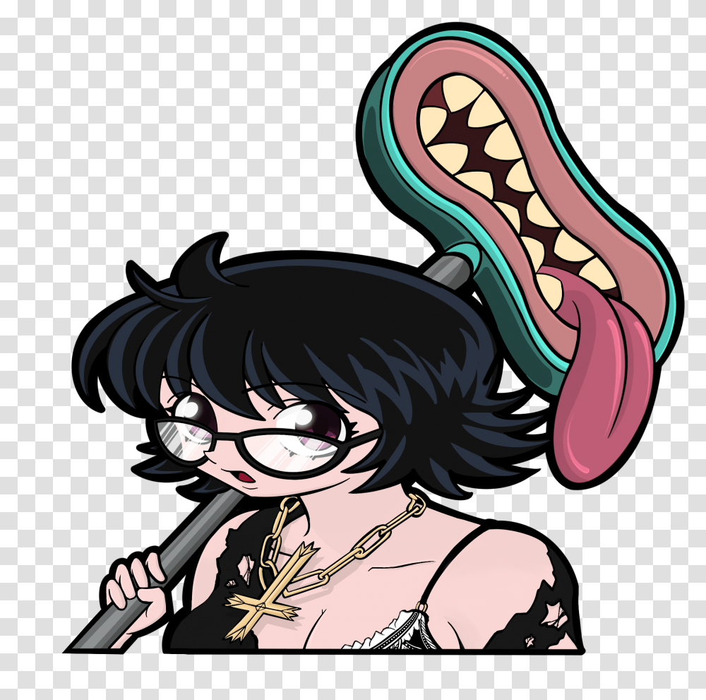 Image Of Shizuku Hunterxhunter Sticker, Comics, Book, Manga, Teeth Transparent Png