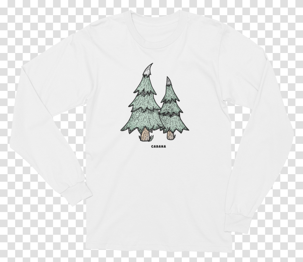 Image Of Snowy Trees Christmas Tree, Sleeve, Apparel, Long Sleeve Transparent Png