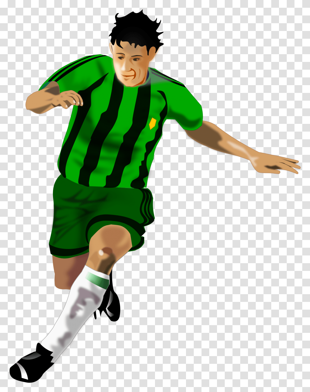 Image Of Soccer Player Clipart Football Player Clipart, Person, Human, People, Team Sport Transparent Png