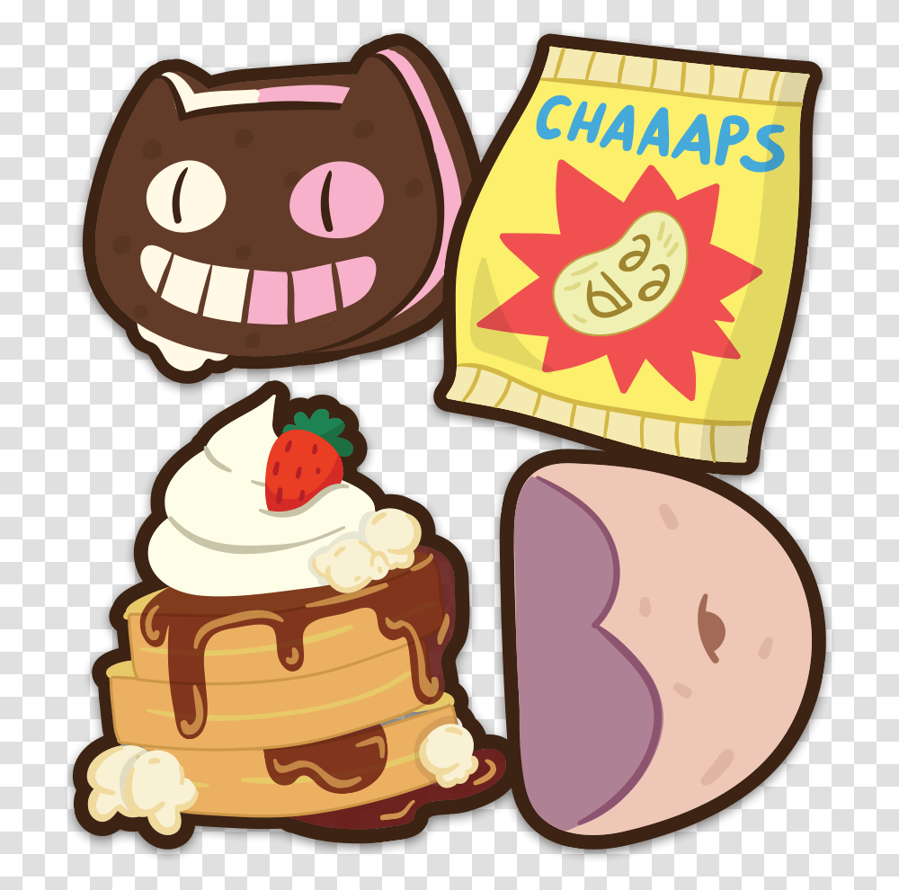 Image Of Steven Universe Foods Sticker Pack, Cream, Dessert, Creme, Whipped Cream Transparent Png