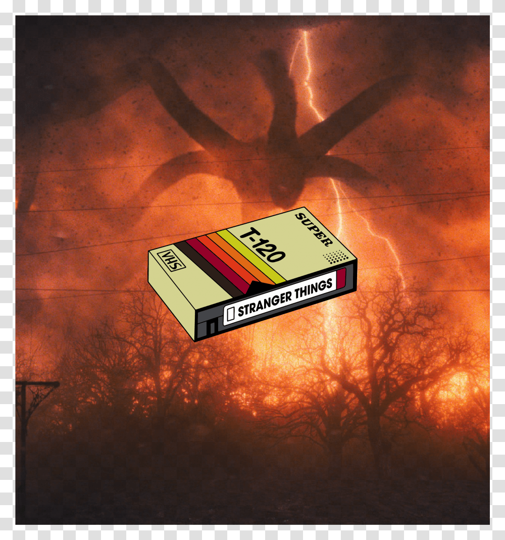 Image Of Stranger Things Vhs Bootleg Mind Flayer Stranger Things, Fire, Forest Fire Transparent Png