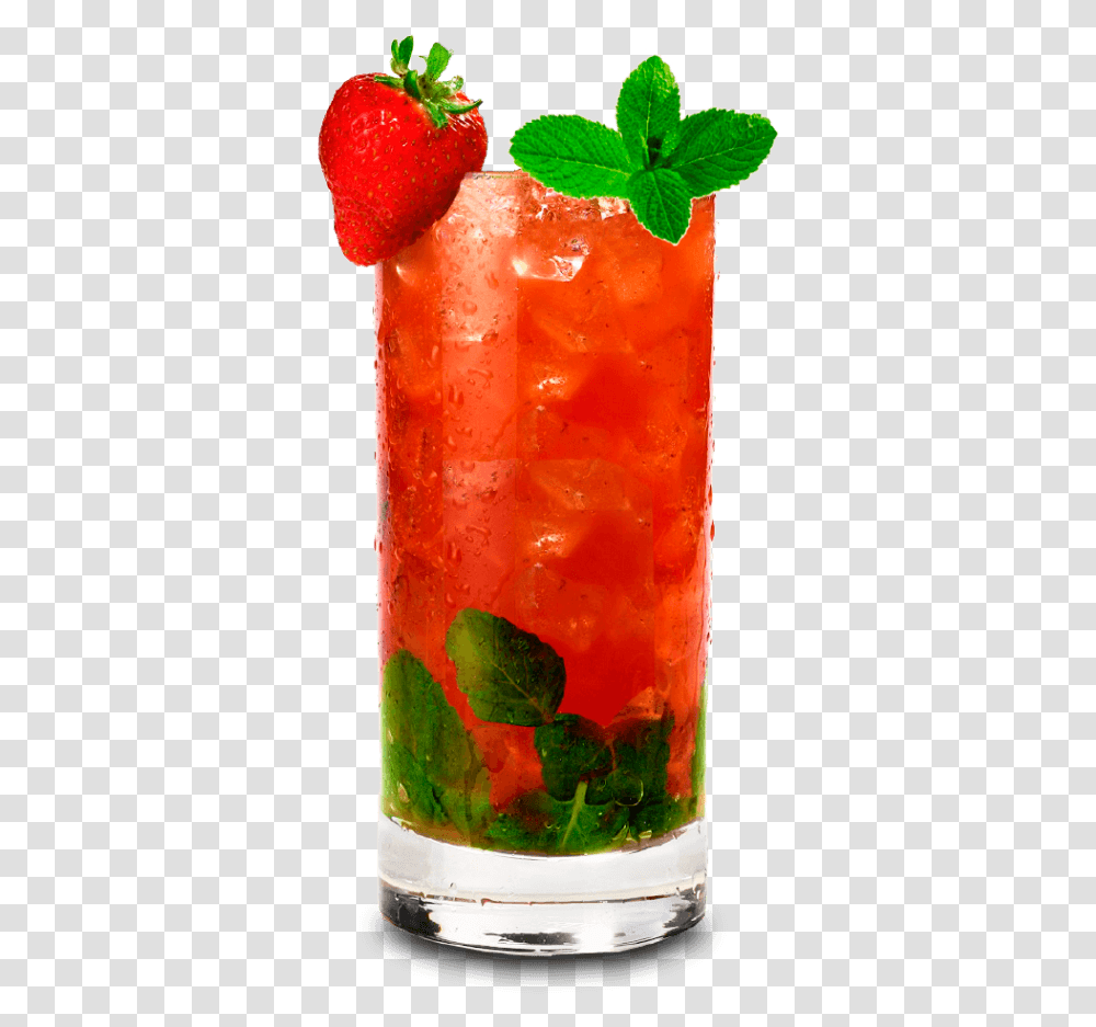 Image Of Strawberry Mojito, Potted Plant, Vase, Jar, Pottery Transparent Png
