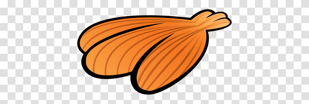 Image Of Summer Orange Sea Shell, Outdoors, Nature, Clam, Invertebrate Transparent Png