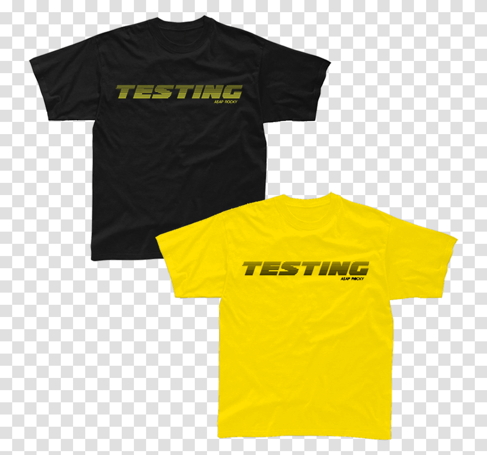 Image Of Testing Active Shirt, Apparel, T-Shirt Transparent Png
