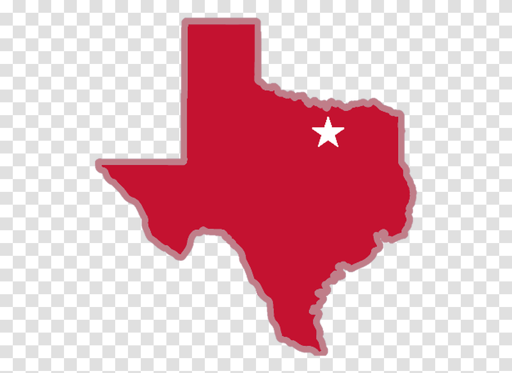 Image Of Texas With Star On Arlington Houston Texas Map Clip Art, Leaf, Plant, Tree, Maple Leaf Transparent Png