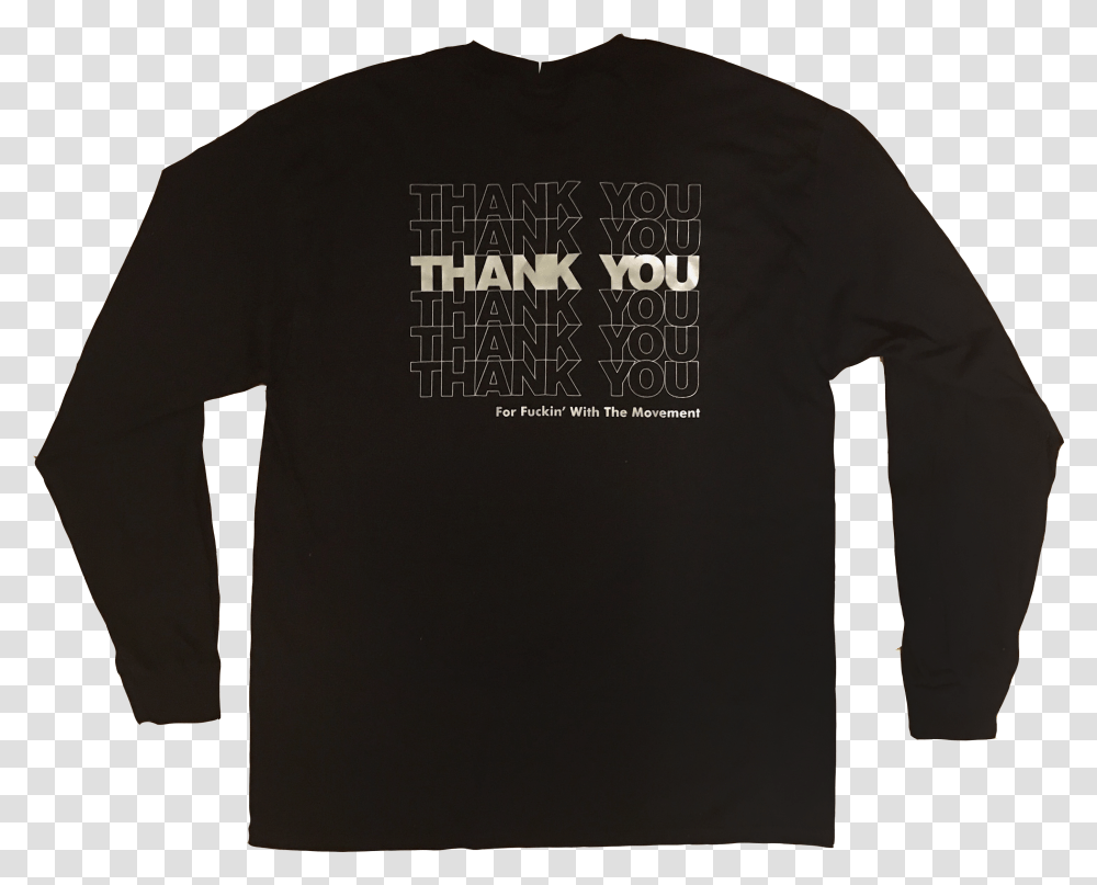 Image Of Thank You Long Sleeve Tee Transparent Png