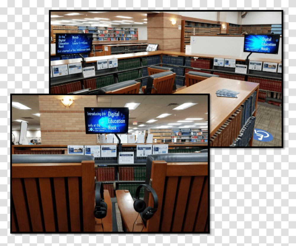 Image Of The Digital Education Nook At The Harris County Led Backlit Lcd Display, Monitor, Screen, Electronics, TV Transparent Png
